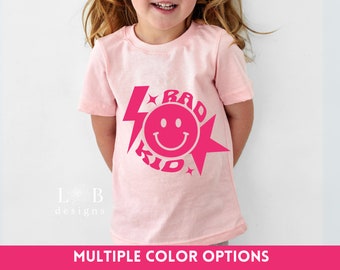 Rad Kid Toddler T-Shirt: Retro Smiley Face, Family Matching