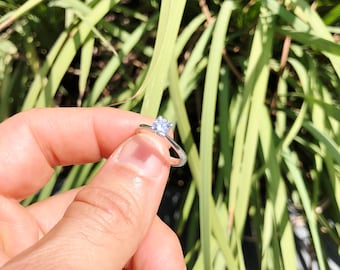Round diamond engagement ring, 0.50ct solitaire diamond ring, round solitaire ring, gold ring, birthday ring, anniversary ring, wedding ring