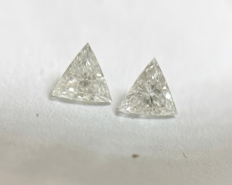 Pair Trillion Diamonds, 0.34ct I VS1 Loose Pair Triangle Diamonds, side stones diamonds, diamond earrings, stud earrings, natural diamonds