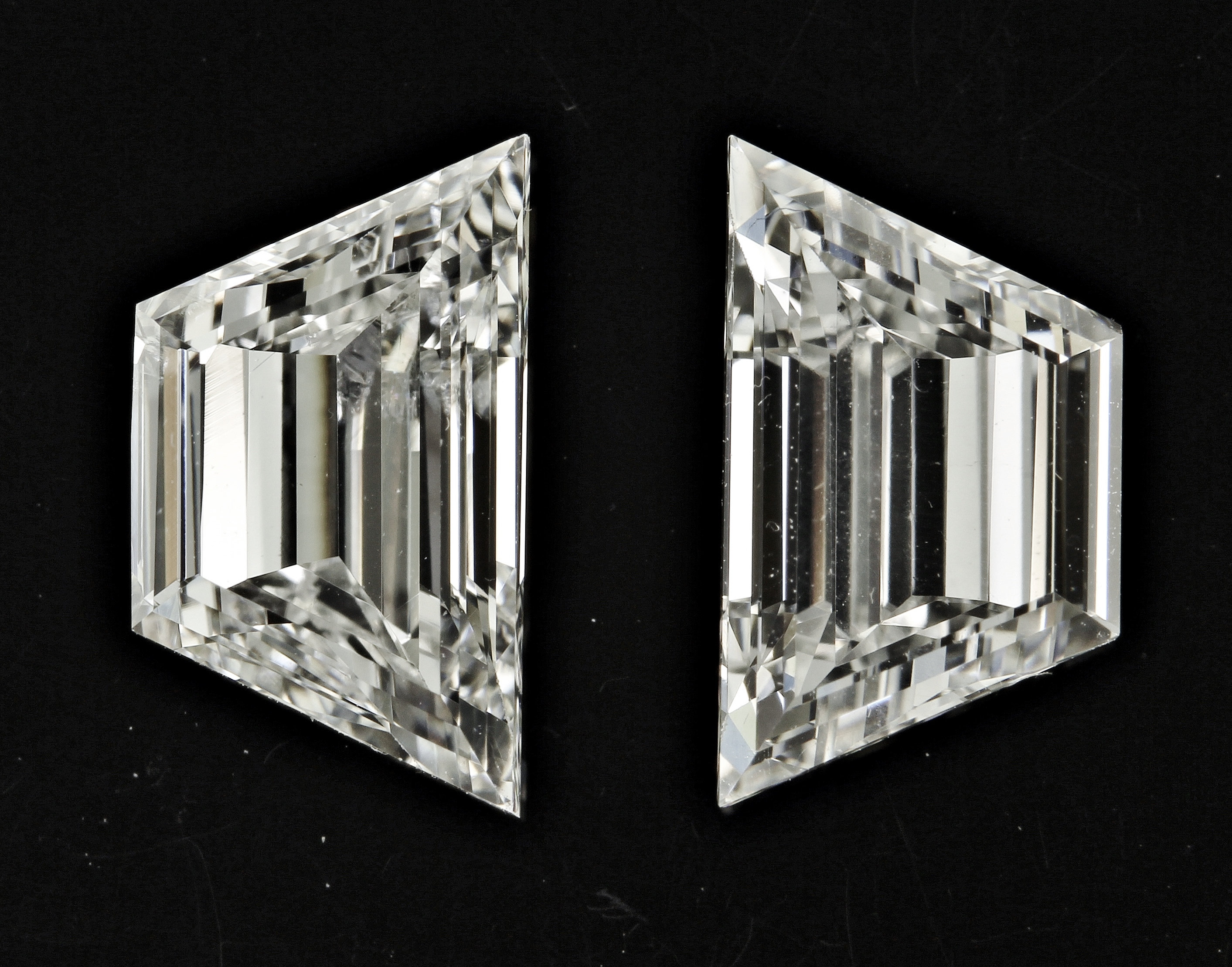 Loose Pair Trapeze Diamonds 3.00ct G VS2 side stones Etsy