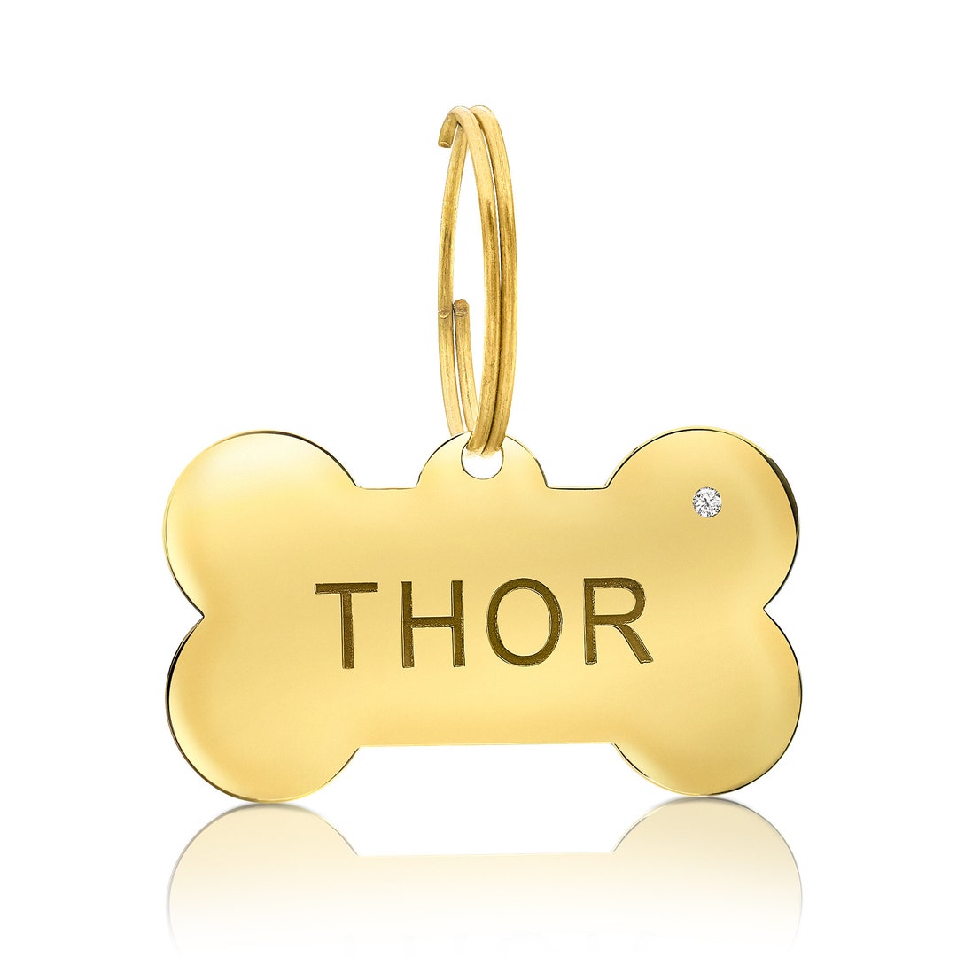 Personalized Dog Name Tag Gold Plated Diamond Gold Plated Dog Tag personalized-dog-name-tag-gold-plated-diamond-gold-plated-dog-tag