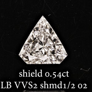 Loose Shield Diamond, 0.54ct H  VVS2 Loose Solitaire Diamond, Shield shape Diamond, Loose Diamond, Natural Diamond, shield diamond ring
