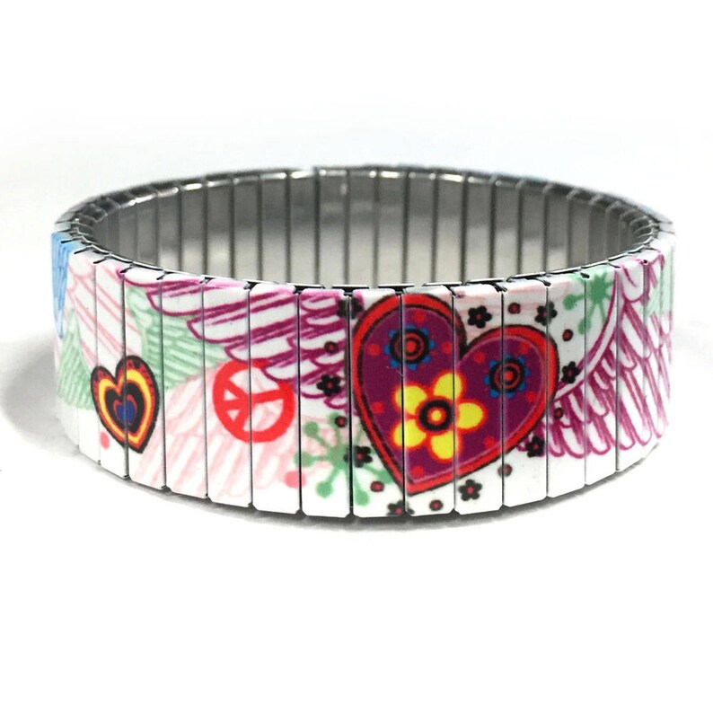 Edelstalen stretcharmband engelvleugel – gevleugelde spirituele polskunst cadeau afbeelding 8