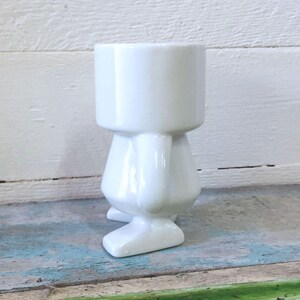 Ceramic robot, White, 4 tall image 4