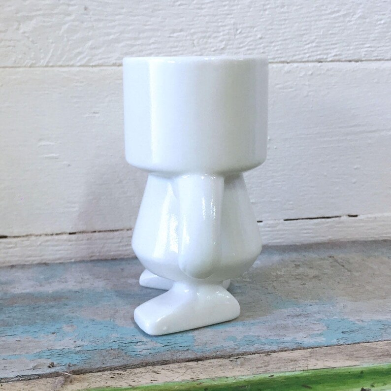 Ceramic robot, White, 4 tall image 4