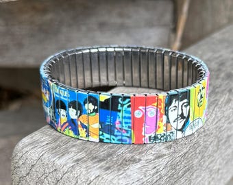 The Beatles Stretch-Armband aus Edelstahl – ein Beatles-Armband