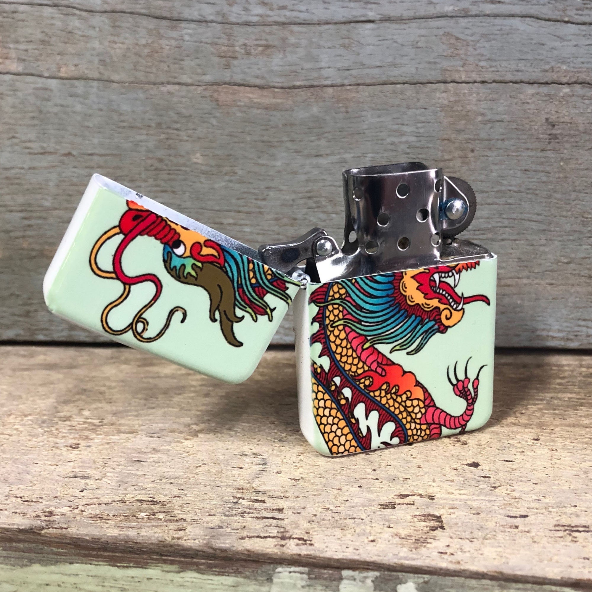 Dragon flip lighter Gift for Him Groomsmen Bachelors Etsy