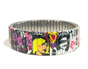 Edelstahl Stretch-Armband, Punk Rock Wrist-Art