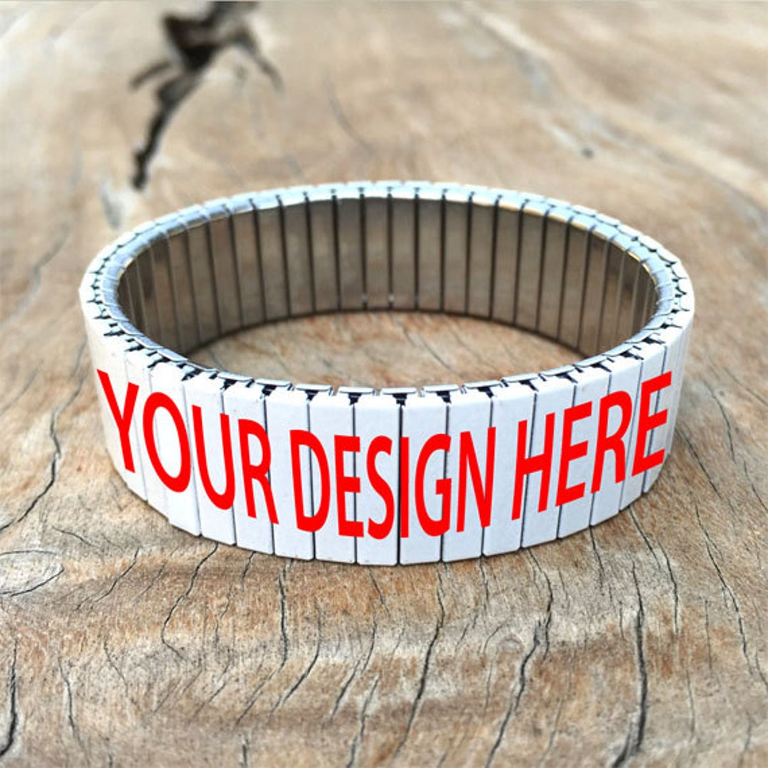 Custom Stainless Steel Stretch Bracelet Repurpose Watch Band Etsy