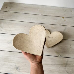 Handgemachte Keramik Herz Ring Schale: Hochzeit Schmuckhalter