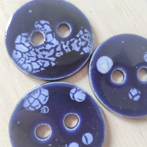 Big ceramic buttons, handmade pottery buttons, large buttons 48mm ~ 1.9 inch, unique boho style clothes decoration, buttons for your style