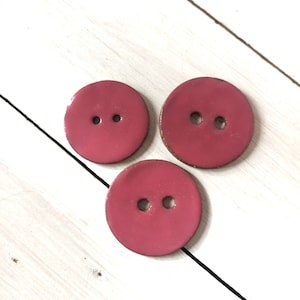 Handmade Large Ceramic Button: Boho Minimalist Style
