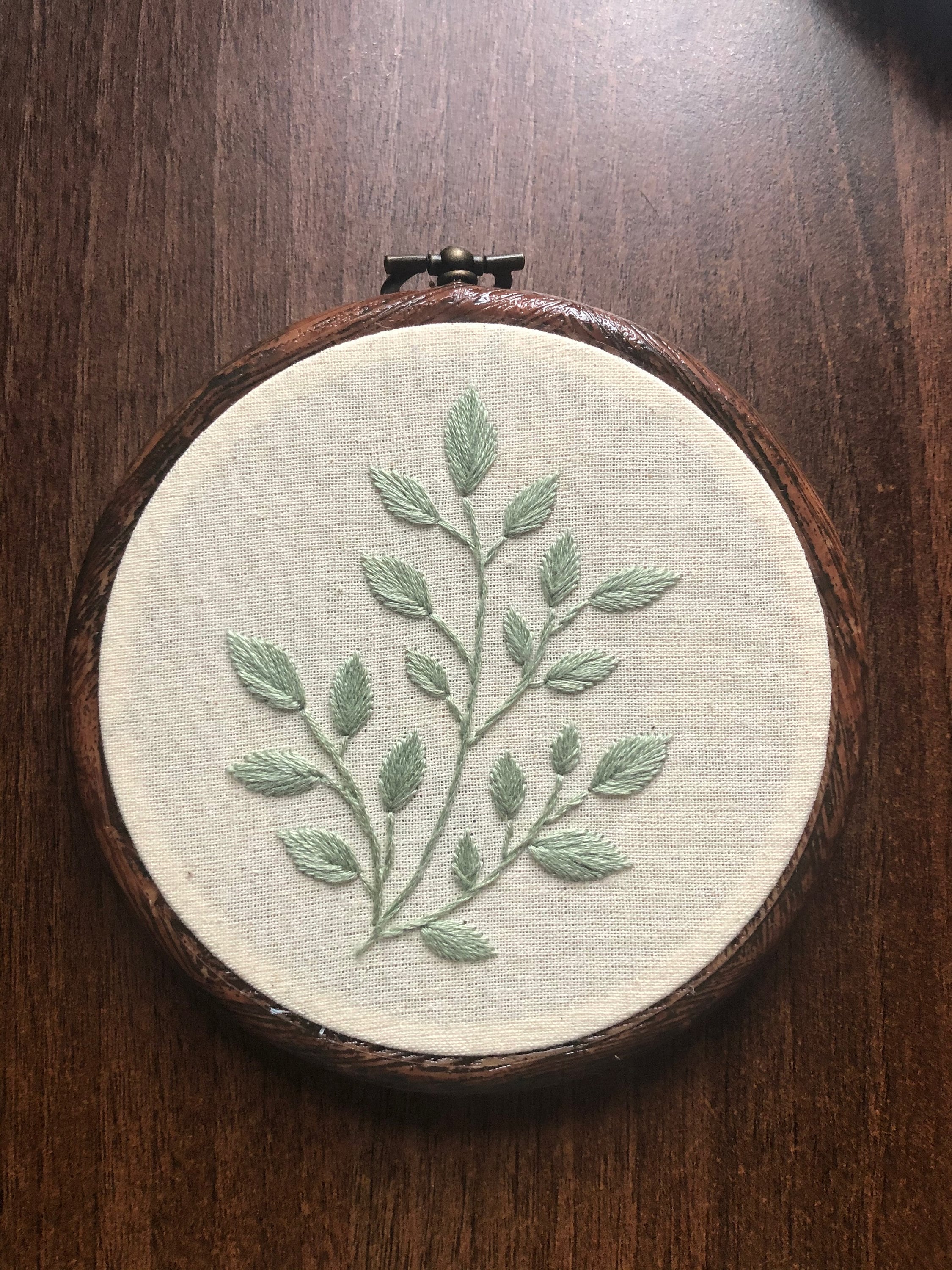 Leaves Embroidery Pattern | Beginner Needlepoint (PDF Digital Download ...