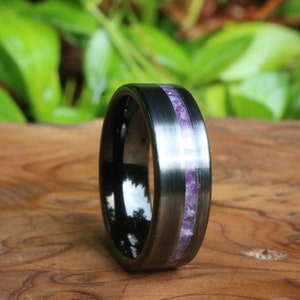 Gunmetal stone outlet gold ring