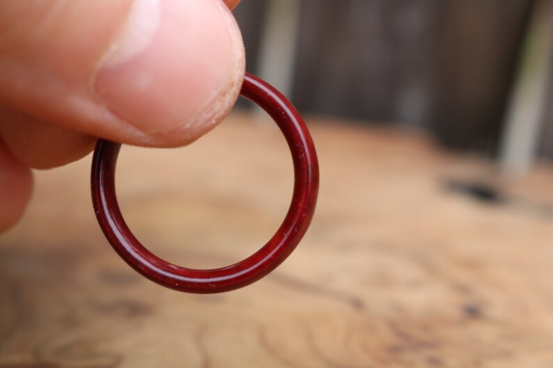 Wood wedding band ring set Redwood burl ring set with white quartz crystal and mother of pearl offset inlays
