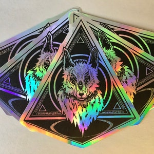 Loth Wolf holo sticker