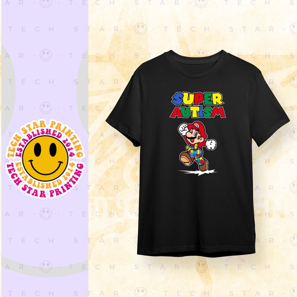 Super Mario Autism Shirts Etsy