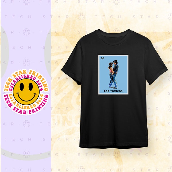 Los Toxicos Bud & Sissy Urban Cowboy Loteria Card T-Shirt