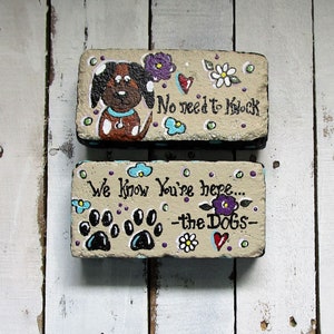 Dog Welcome Stepping Stones, dogs. pets, fur children, gift for dog Mom, stones, welcome, handmade, homemade, puppy, puppies, bark, pets