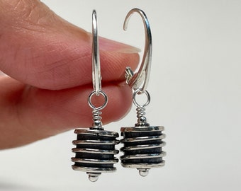 Sterling Silver Leverback Earrings, Dangle & Drop Earrings, Birthday Gift for Her