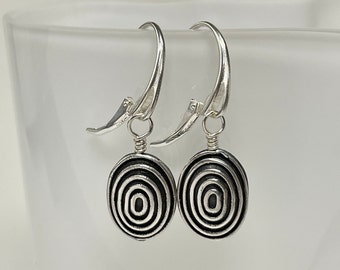Sterling Silver Dangle & Drop Earrings, Wear to Work Earrings, Birthday Gift for Girlfriend