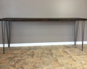Console Table, Sofa Table ,Entry Table, Hairpin Legs, Modern,Reclaimed, Wood Table, Reclaimed Wood Furniture. FREE SHIPPING