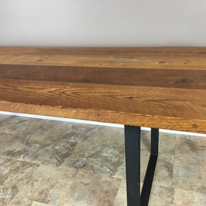 Moderno industrial recuperada granero de madera mesa y banco | Etsy