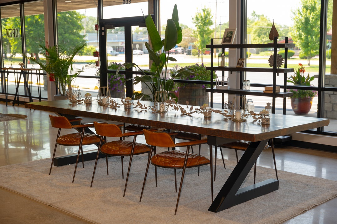 Handmade Reclaimed Wood Conference Table - Rustic Office Meeting Table ...