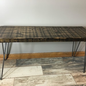Wooden Bench ,Reclaimed Wood Bench, Handmade Furniture Entry  Choose Size, Thickness, Finish, Custom orders Welcome