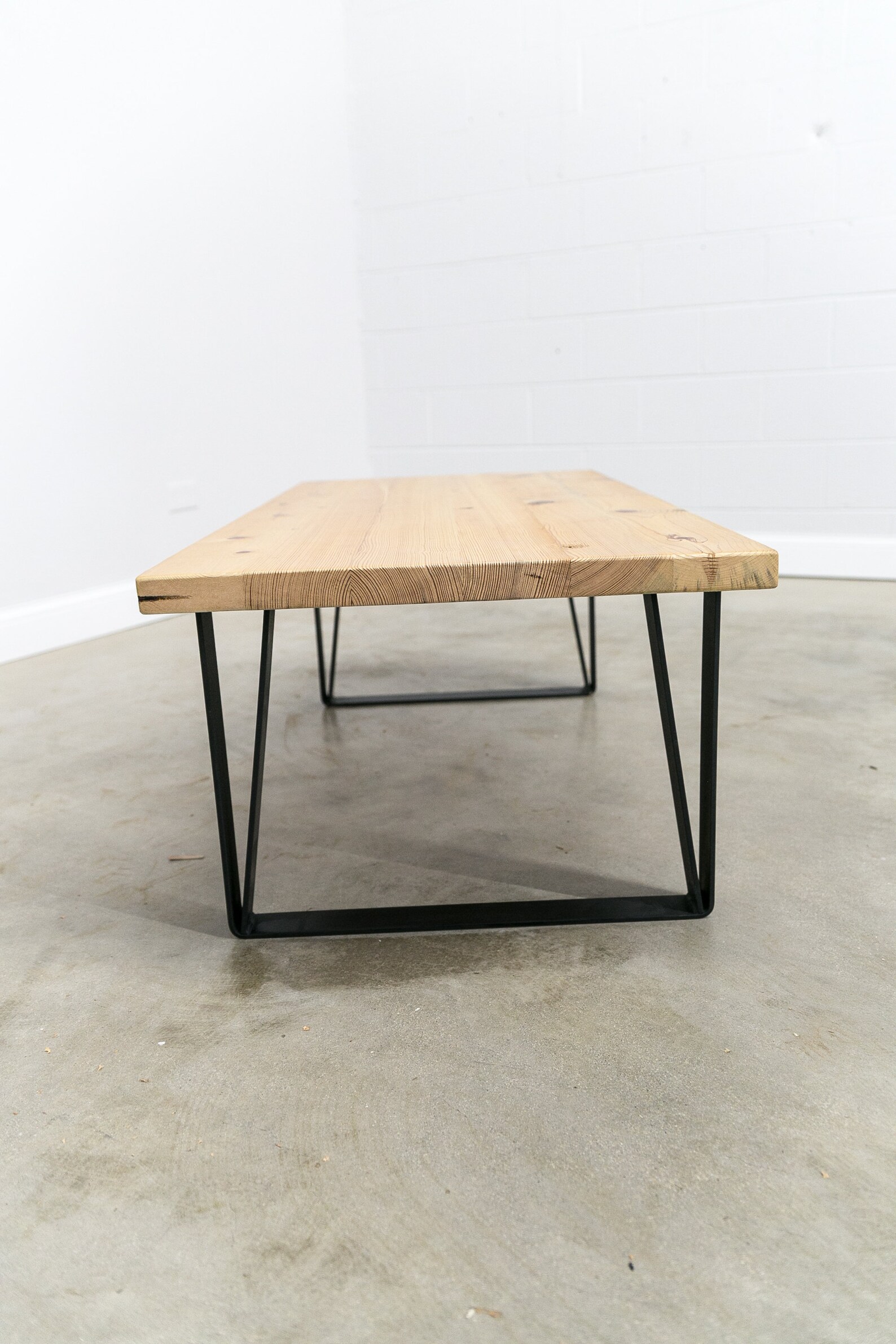 Rustic Modern Coffee Table Made With Solid 2.5 Thick Top Etsy