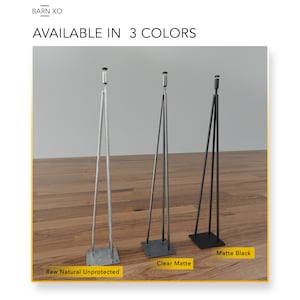 Set of 4 Hairpin legs, table legs, metal table legs, hairpin legs  - Powder Coated -16&quot;H to 40&quot;H - Made in the USA | Ships in 48 Hours