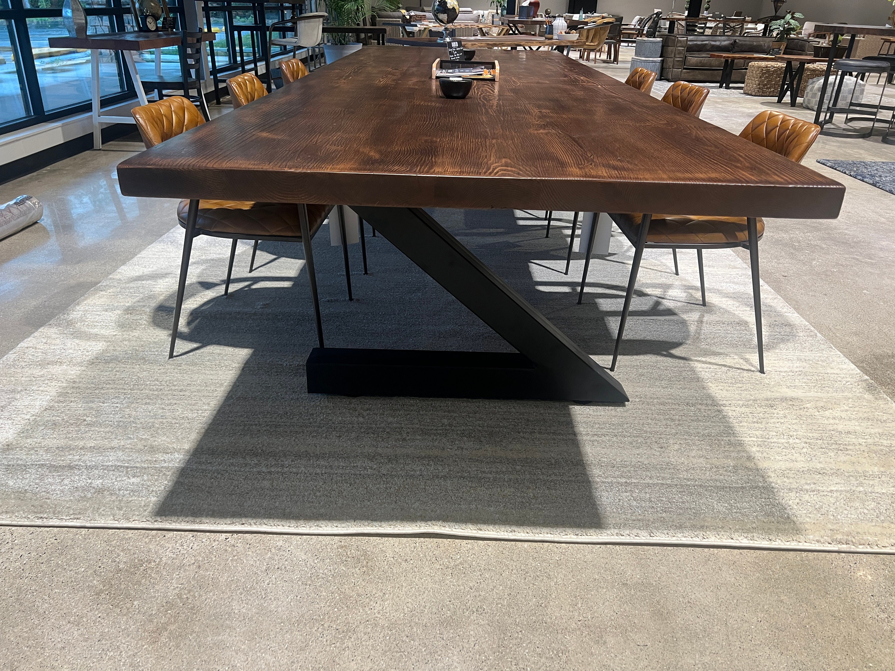 Handmade Reclaimed Wood Conference Table – Modern Office Meeting Table ...