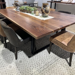 Solid Black Walnut Dining/Conference Table  Reclaimed Walnut  Table ready To Ship!