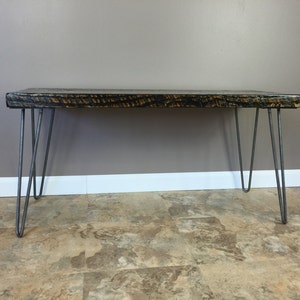 Wood Bench with Hairpin Legs, Reclaimed Wood Handmade Furniture, Bench,