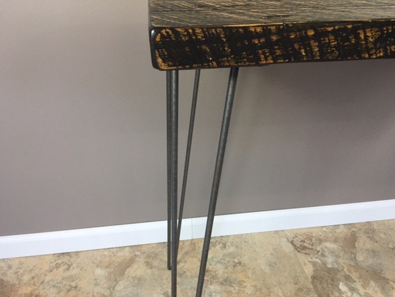 Sofa Tablemid Century Modern Console Table 30 Inch High Etsy