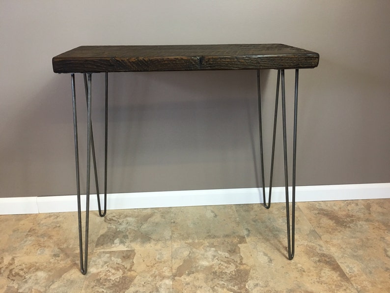 Entry Table,Sofa Table, Wood Console Table with Reclaimed Wood with Hairpin Legs, Breakfast table,Choose size and finish Bild 1