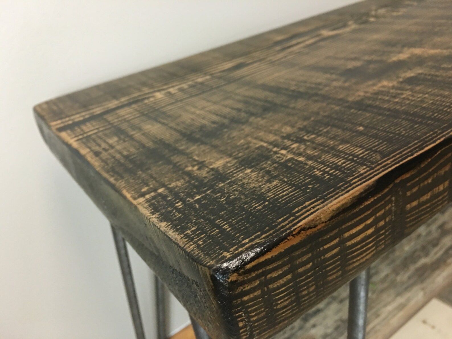 Image showcasing Wooden Bench reclaimed Wood Bench Handmade Furniture Entry - Etsy