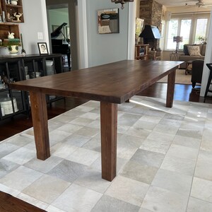 Solid Wood Table, Dining  Table with reclaimed wood and Reclaimed wood Legs,Farmhouse Table,distressed wood,Rustic Farmhouse,Handmade Table