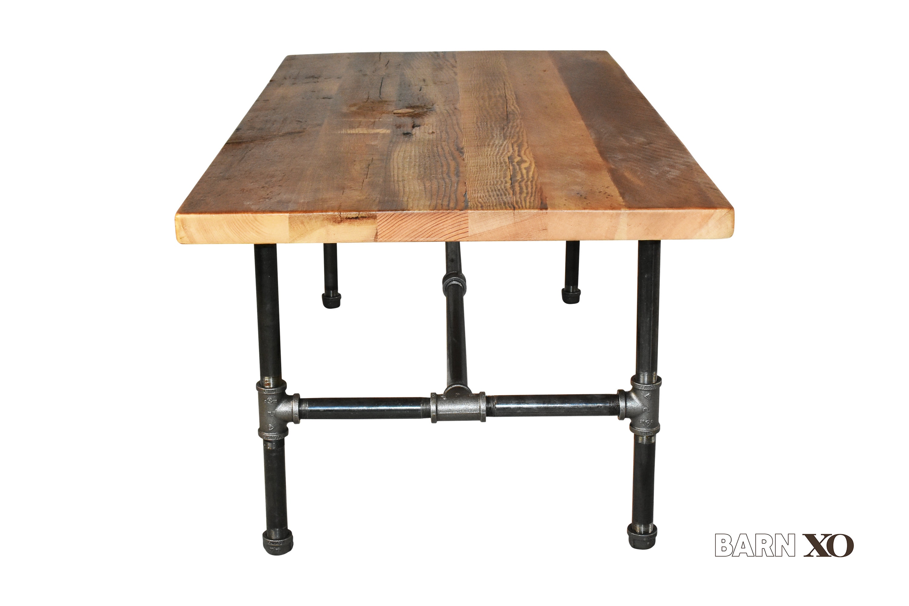 Industrial Coffee Table Made With Reclaimed Wood and Pipe Leg Etsy UK
