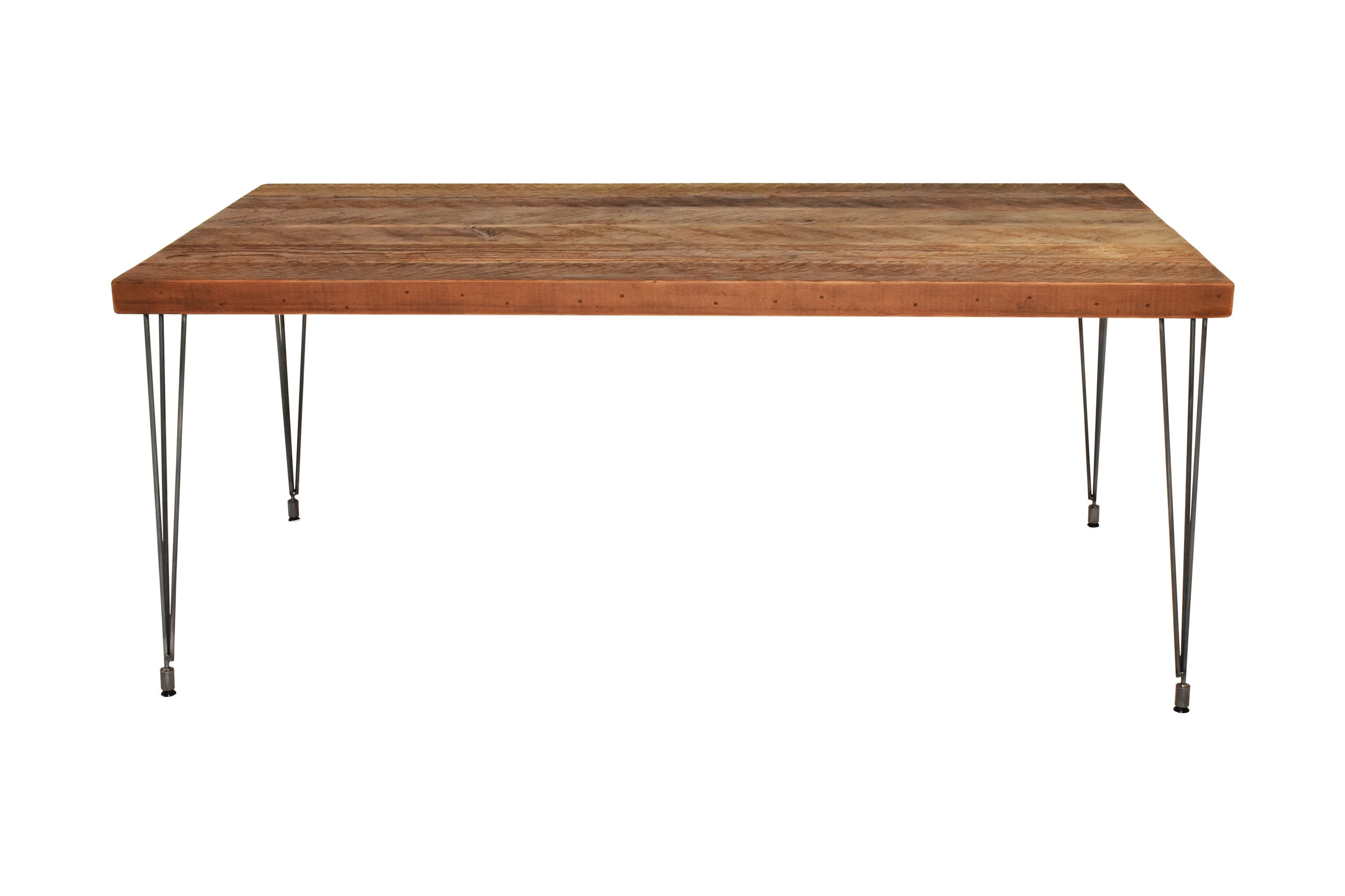 Rustic Wood Dining Table With Hairpin Legs Dining Table Etsy
