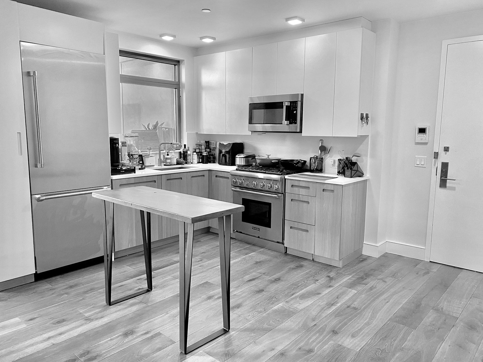 Reclaimed Urban Wood Counter Height Entry Table 36 Inch Etsy