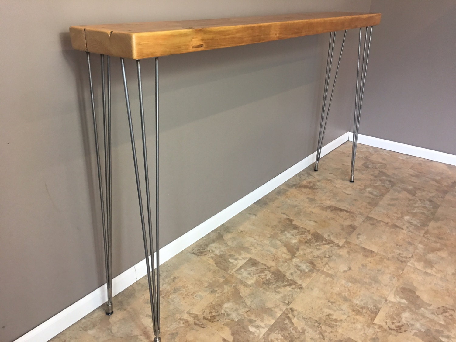 Console Table Hallway Table 42 Inch High bar Height Wood Table