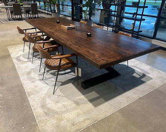 Reclaimed Solid Wood Conference Table - Reclaimed  Wood Table Rectangle for Office- Wood Conference Table for Office Meeting - Office Table