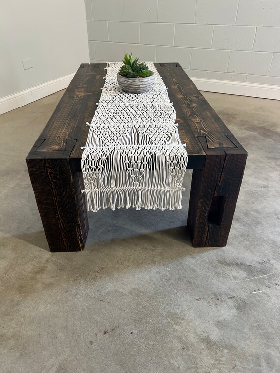 Reclaimed wood rectangular coffee table deals