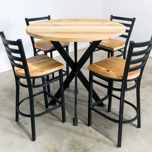 Bar Height kitchen table, reclaimed restaurant table/pub table, Custom sizes welcome