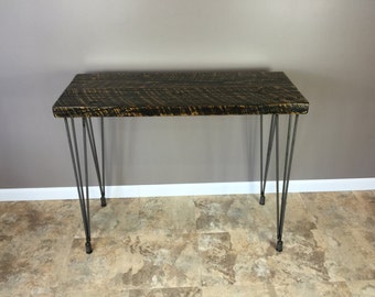 Sofa Table | Reclaimed Wood | Entry Table  With Leveling  Hairpin Legs. | FREE SHIPPING !!!