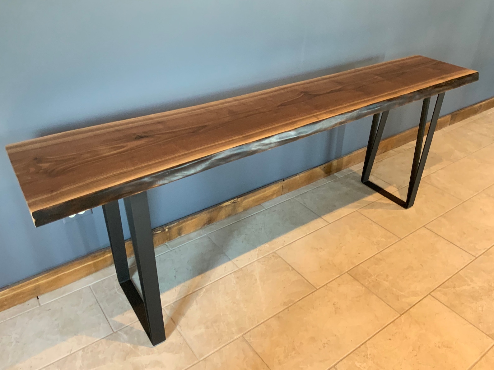 Black Walnut Entry Table Hallway Table Nook Table42 Inch Etsy