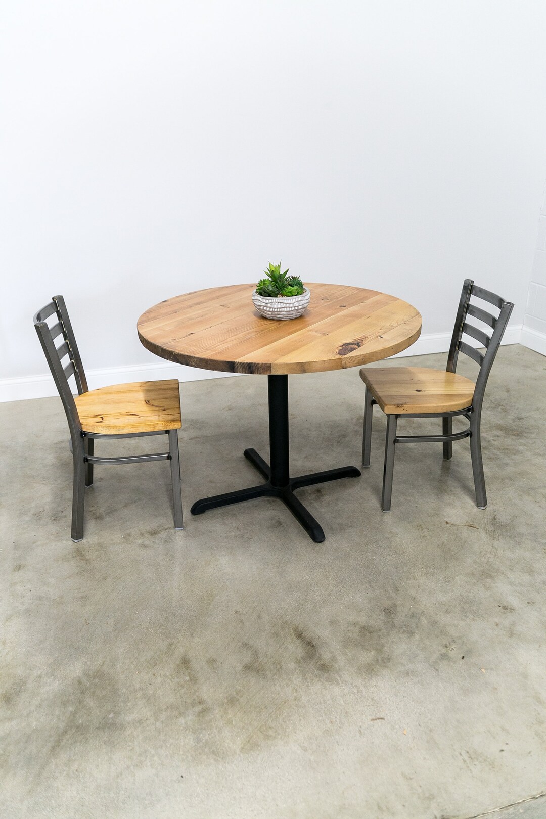 Reclaimed Wood Table, Kitchen Table, Round Table - Etsy