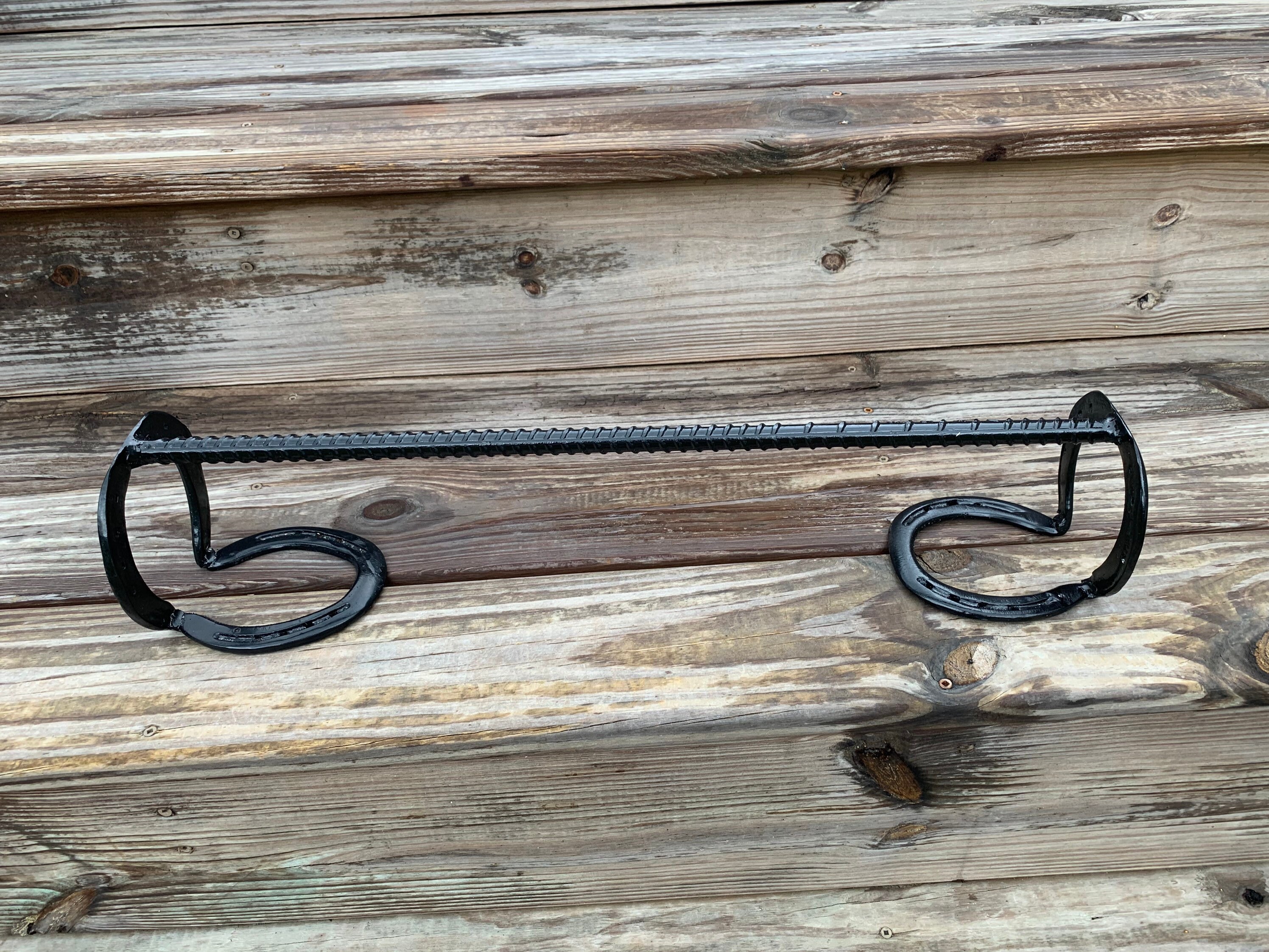 Steel Horseshoe Towel Rack or Saddle Pad Rack Etsy