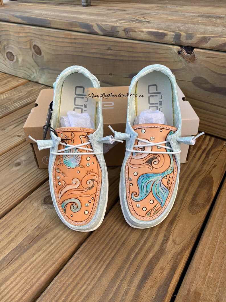 custom tooled hey dudes
